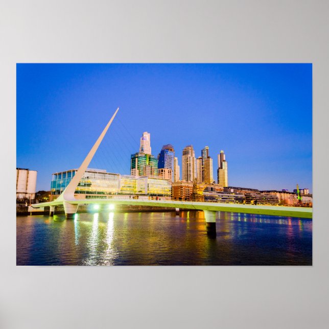 Buenos Aires in der Nacht Poster (Vorne)