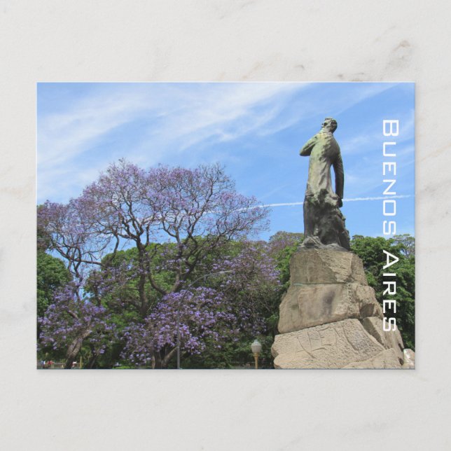 Buenos aires jacaranda postkarte (Vorderseite)