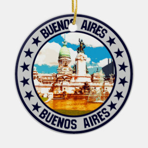 Buenos Aires Keramik Ornament