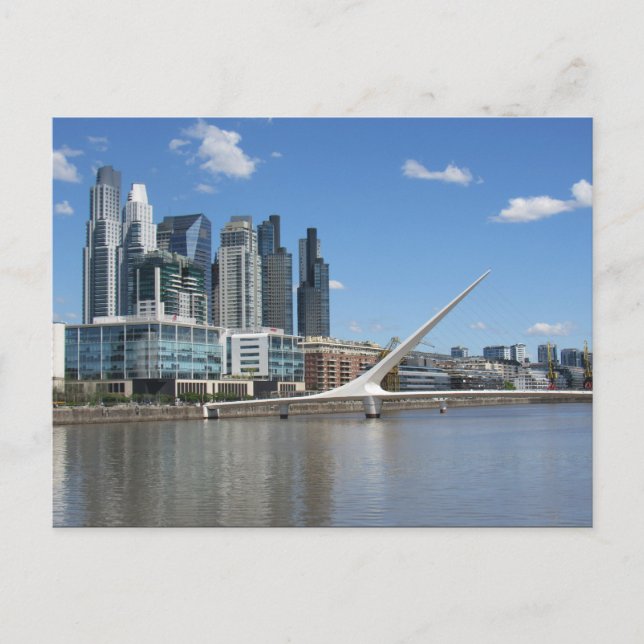 Buenos Aires moderne Architektur Postkarte (Vorderseite)