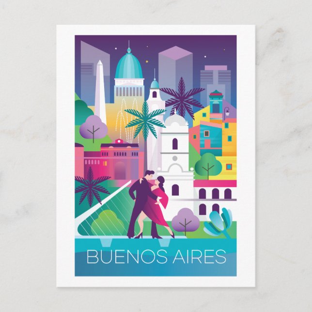 Buenos Aires Postcard Postkarte (Vorderseite)