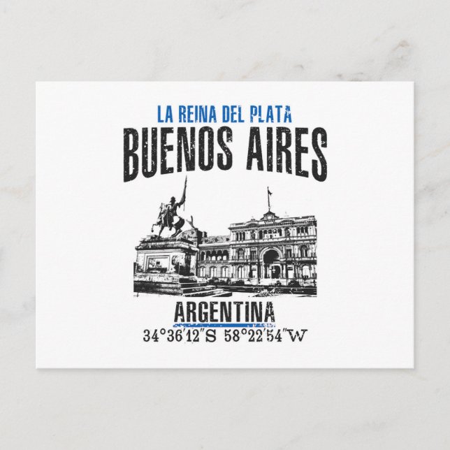 Buenos Aires Postkarte (Vorderseite)