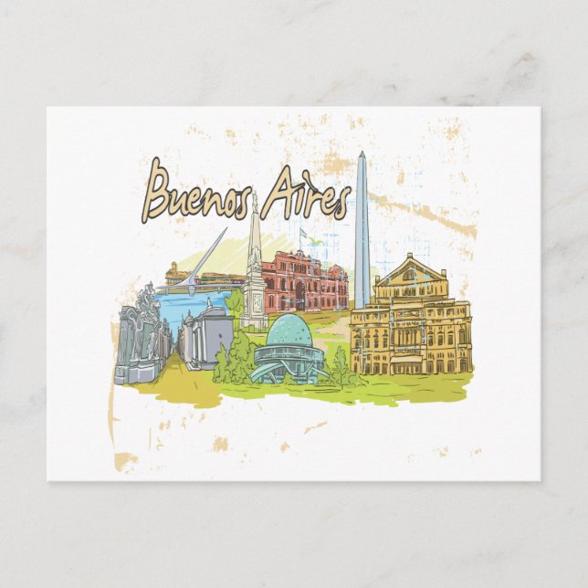 Buenos Aires Postkarte (Vorderseite)