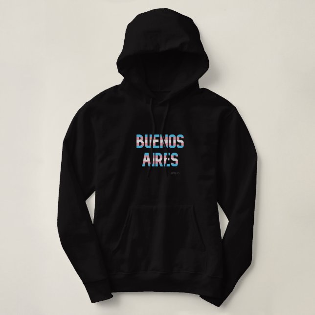 Buenos Aires Pride Transgender Flag Hoodie (Design vorne)