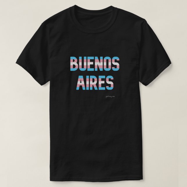 Buenos Aires Pride Transgender Flag T-Shirt (Design vorne)