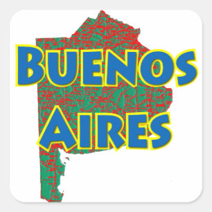 Buenos Aires Quadratischer Aufkleber
