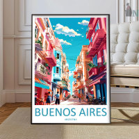 Buenos Aires Reise Druck Wandkunst Buenos Aires Wa