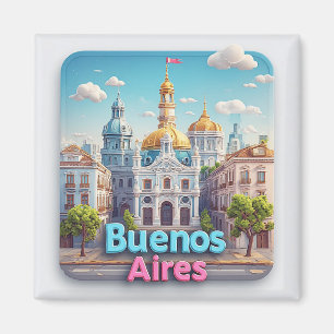Buenos Aires Reise-Souvenir-Andenken 💙 Magnet