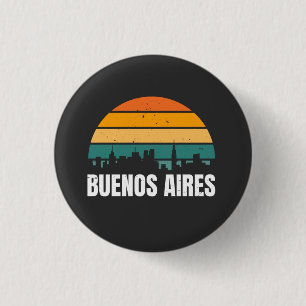 Buenos Aires Retro Button