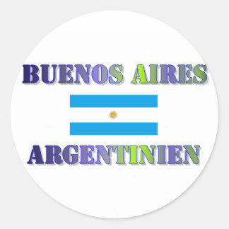 Buenos Aires Runder Aufkleber