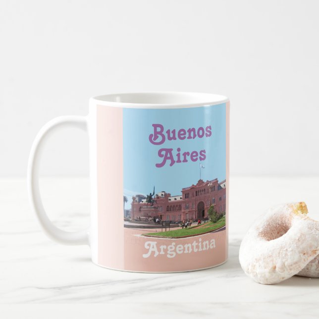 Buenos Aires Souvenir, Argentinien Kaffeetasse (Mit Donut)