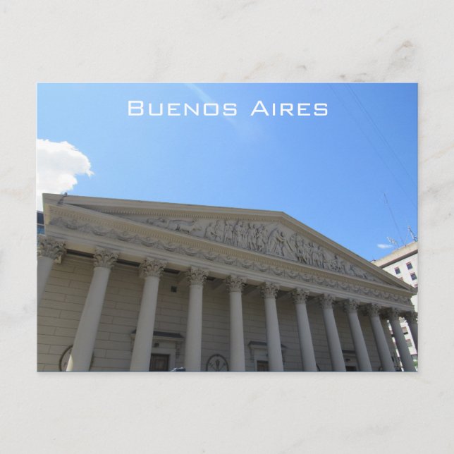 Buenos Aires Spalten Postkarte (Vorderseite)