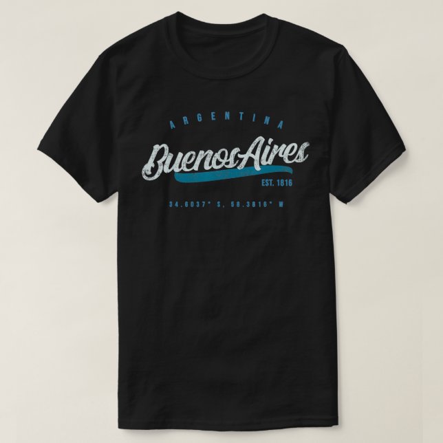 Buenos Aires Travel Argentina T-Shirt (Design vorne)