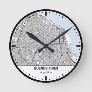 Buenos Aires Uhr Stadt Linienkunst