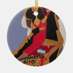 Buenos- AiresTango Keramik Ornament