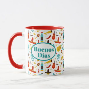 Buenos Días Mexican Fiesta Tasse