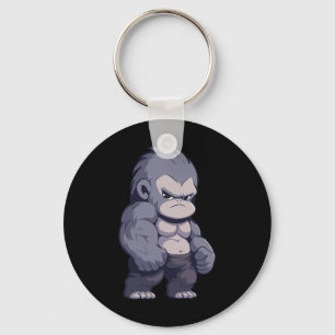 Buff Alpha Silverback Gorilla Ape Design Boxen Go Schlüsselanhänger