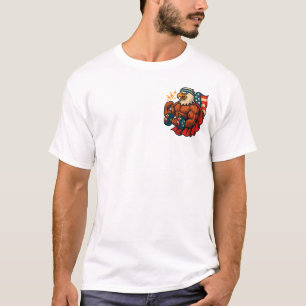 Buff Bald Eagle   Patriotische Stärke und Freiheit T-Shirt