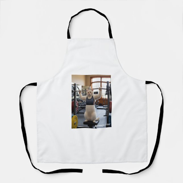 Buff Cat Kitchen Apron Schürze (Vorderseite)