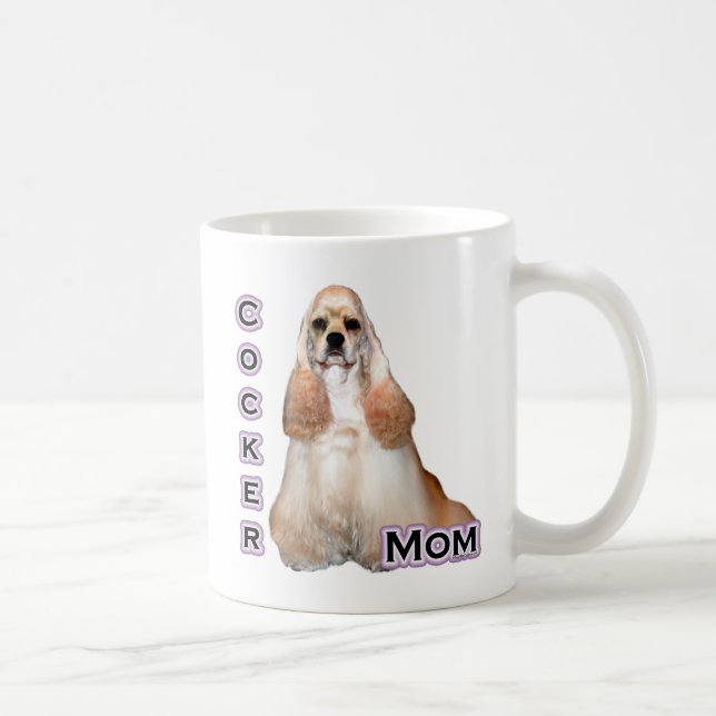 Buff Cocker Mama Spaniel; Cocker Spanische Mama Tasse (Rechts)