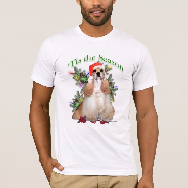 Buff Cocker Spaniel 'Das ist die Jahreszeit T-Shirt (Vorderseite)