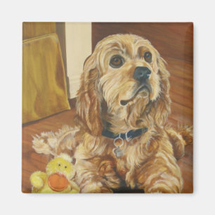 Buff Cocker Spaniel Magnet