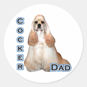 Buff Cocker Spaniel Vater 4 - Aufkleber