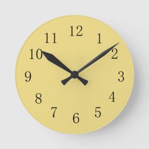 Buff Colored Kitchen Wall Clock Runde Wanduhr