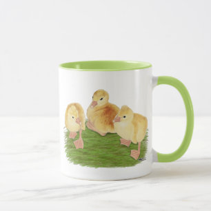 Buff-Gänseküken mit Schopf Tasse