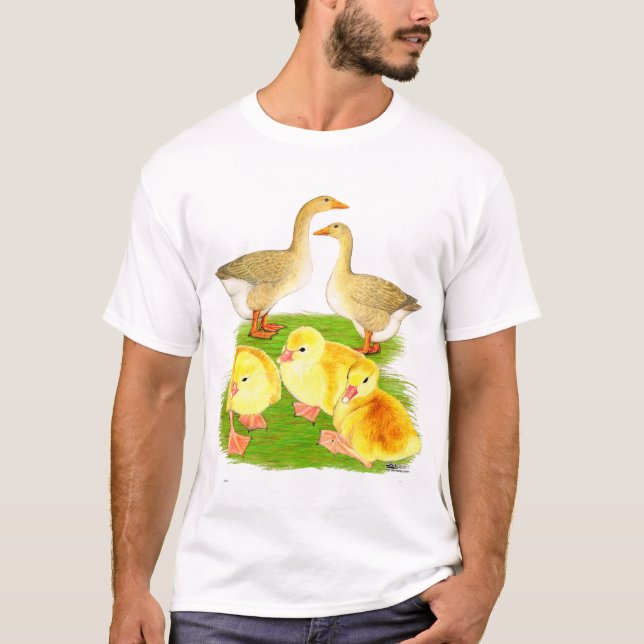 Buff Goose Family T-Shirt (Vorderseite)