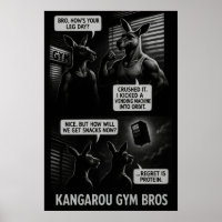 Buff Kangaroo Gym Bros Comic