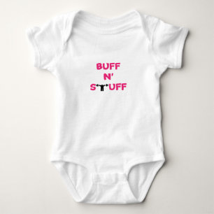 BUFF N' STUFF (rosa) Baby Strampler