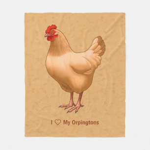 Buff Orpington Chicken Hen Fleecedecke