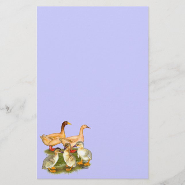 Buff Orpington Duck Family Briefpapier (Vorderseite)