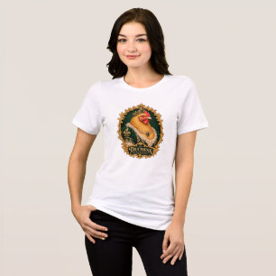 Buff Orpington Herzogin Vintage-Hühnchen-Porträt Tri-Blend Shirt
