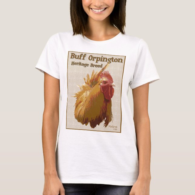 Buff Orpington Rooster T-Shirt (Vorderseite)