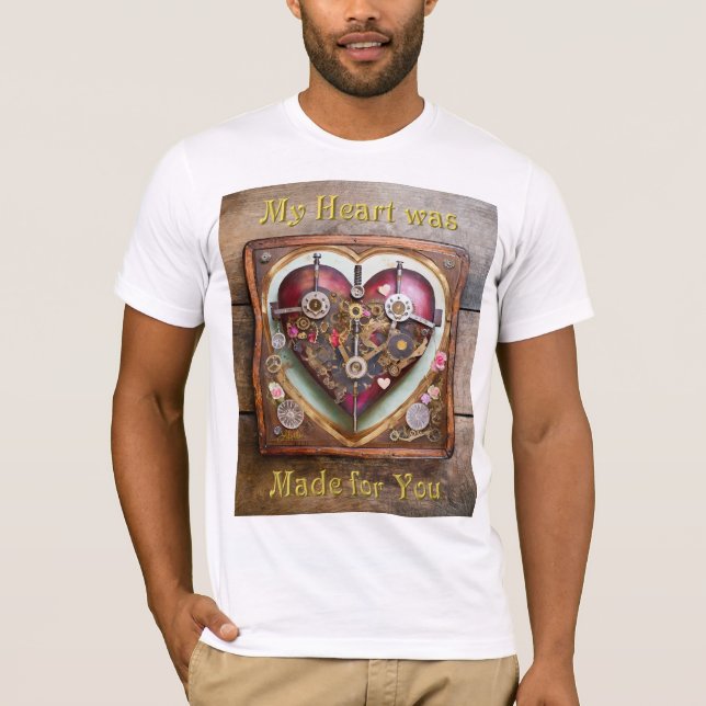 Buff Red Heart Steampunk Serie T-Shirt (Vorderseite)