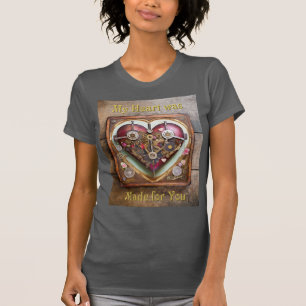 Buff Rot Herz Steampunk-Serie T-Shirt