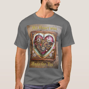 Buff Rot Herz Steampunk-Serie T-Shirt