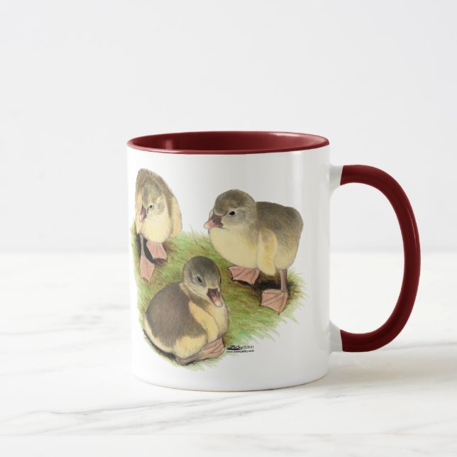 Buff Spitz Goslings Tasse (Rechts)