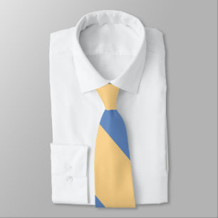 Buff und Sky Blue Broad University Strip Krawatte
