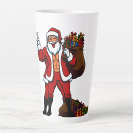 Buff Weihnachtsmann Friedenszeichen! Zerrissene Ab Milchtasse