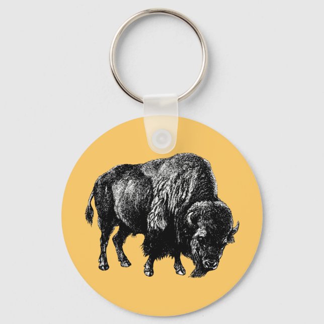Buffalo American Bison Schlüsselanhänger (Vorderseite)