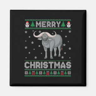 Buffalo Animal Men Frauen Kinder Ugly Weihnachten Magnet