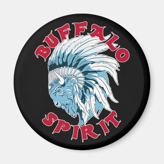 Buffalo Animal Spirit Magnet (Vorne)