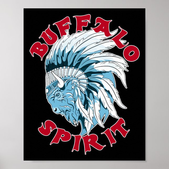 Buffalo Animal Spirit Poster (Vorne)