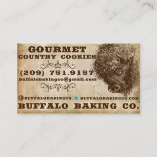 Buffalo Baking Business Cards Visitenkarte