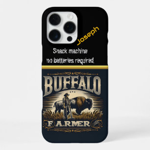 Buffalo Bauer steht stolz auf Goldene Felder iPhone 16 Pro Max Hülle