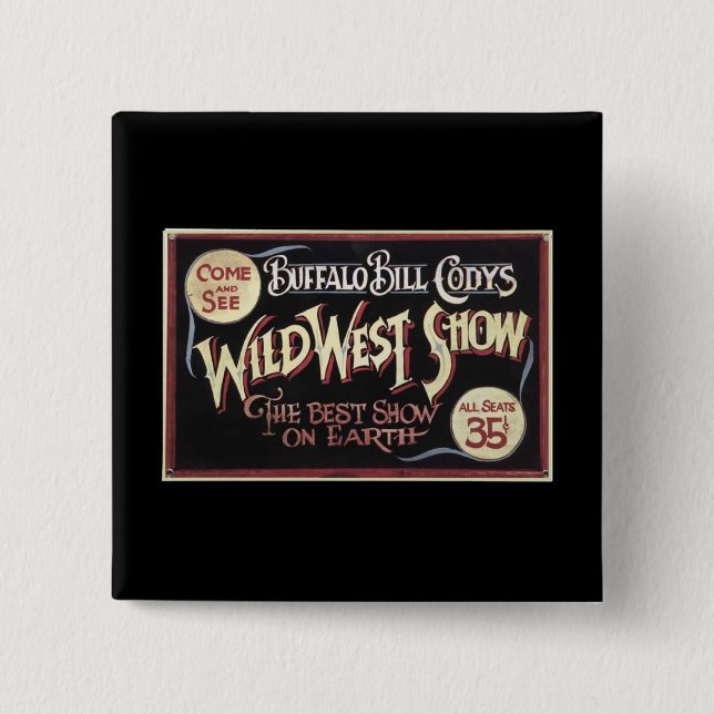 Buffalo Bill-Anzeige Button (Vorderseite)