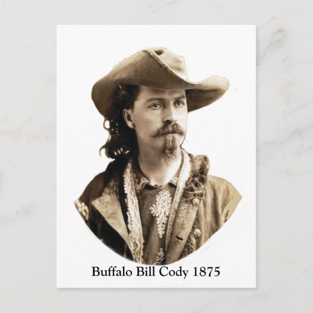 Buffalo Bill Cody 1875 Postkarte (Vorderseite)